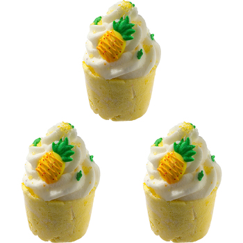3PK Bomb Cosmetics Pineapple Party Bath Bomb Mallow Body Fragrance