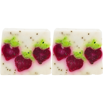 2PK Bomb Cosmetics Berry Bar Soap Slice Body Fragrance