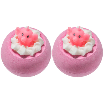 2PK Bomb Cosmetics Pink Elephants & Lemonade Bath Bomb Blaster w/ Toy