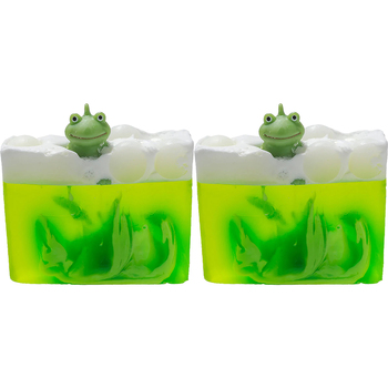 2PK Bomb Cosmetics It's Not Easy Being Green Soap Slice w/ Toy