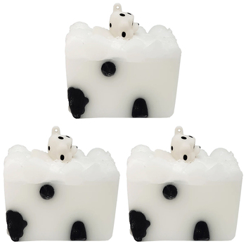3PK Bomb Cosmetics Coconut Scent Body Soap Slice w/ Toy - Puppy Love