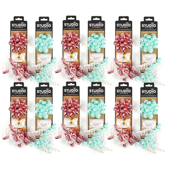 12x 3pc Studio Gift Wrapping Bright Gift Wrapping Set Asstd