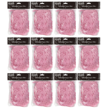12PK Studio Gift Wrapping 40G Filler / Shredded Paper Pink