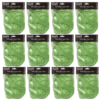 12PK Studio Gift Wrapping 40G Filler / Shredded Paper Green