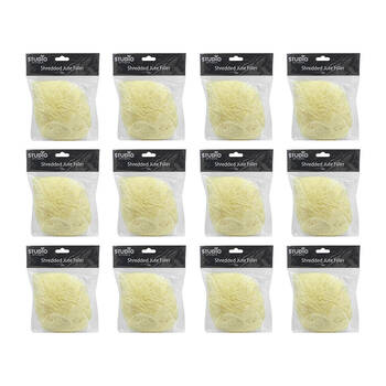12PK Studio Gift Wrapping 30g Filler/Shred Jute Natural