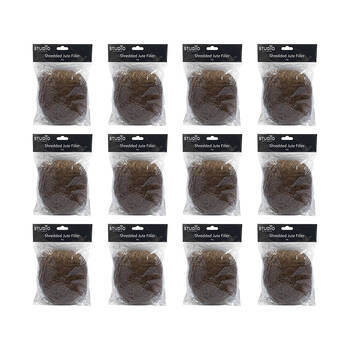 12PK Studio Gift Wrapping 30g Filler/Shredded Jute Brown
