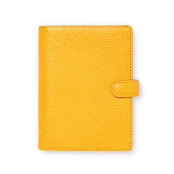 Filofax Finsbury Pocket Organiser Stationery Leather Yellow