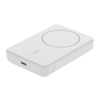 Belkin Magsafe Wireless Power Bank + Stand 5K MAh 10W - White