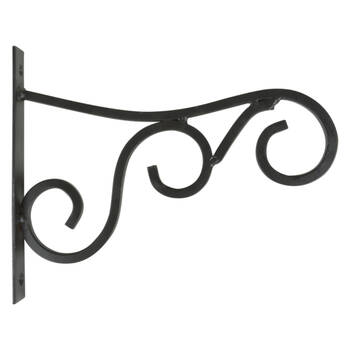 Esschert Design Metal Hanging Basket Hook Garden & Outdoor Decor Medium Black