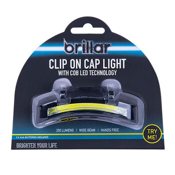 Brillar Cob LED Clip On Cap Light