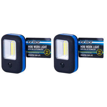 2PK Brillar Mini Work Light - w/ COB LED Technology 200lm Assorted