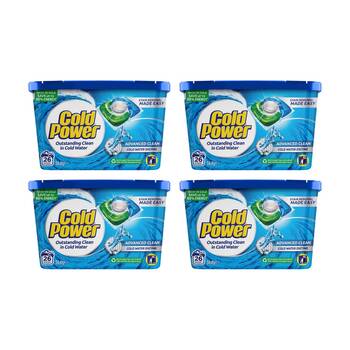 4x 26pc Cold Power Laundry Triple Pods Washing Cleaning Detergent