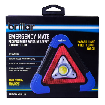 Brillar Emergency Mate Rechargeable Roadside Light