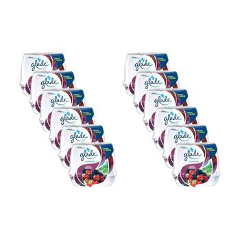 12PK Glade Cone Scented Gel Air Freshener Home Fragrance Wild Berries 180g