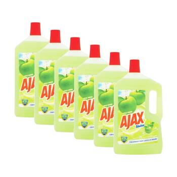 6PK Ajax Fresh Scent Anti Bactieral Multi-Purpose Floor Cleaner Apple 2L