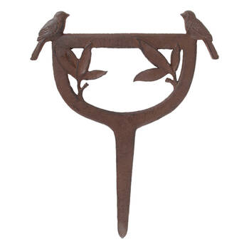 Esschert Design Boot Scraper Stake Bird Cast Iron Outdoor Black