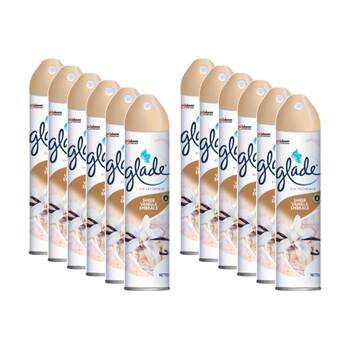 12PK Glade Fresh Air Freshener Scented Spray Miist Sheer Vanilla Embrace 225ml