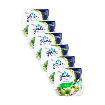 6PK Glade Cone Scented Gel Air Freshener Home Fragrance Apple 180g