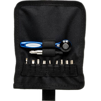 12-IN-1 BICYCLE TOOLSET RATCHET W/POUCH BLUE
