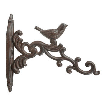 Esschert Design Hanging Basket Hook Bird Home Decor 21.4cm Brown