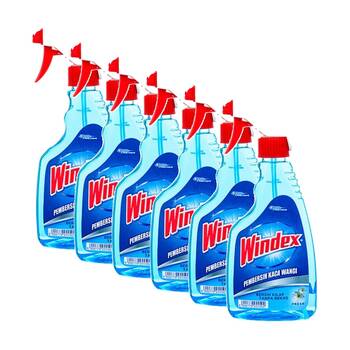 6PK Windex Glass & Window Spray Bottle Cleaner w/ Trigger 500ml