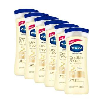 6PK Vaseline Moisturising Lotion Skin Care Dry Repair 48Hr Moisturisation 400ml