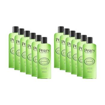 12PK Pears Gentle Natural Oils Refreshing Scent Body Wash Lemon Flower 250ml