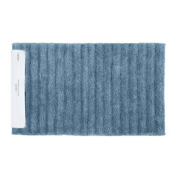 Algodon Polyester Lawson Plush Bath Runner Non-Slip Soft Mat Denim 50x100cm