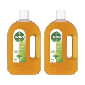 2PK Dettol Antiseptic Antibacterial Original Liquid Disinfectant 750ml
