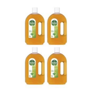 4PK Dettol Antiseptic Antibacterial Original Liquid Disinfectant 750ml