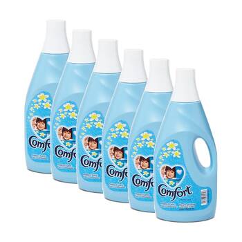 6PK Comfort Softener Cleaning Fabric Conditioner Lilac Scent 2L Blue