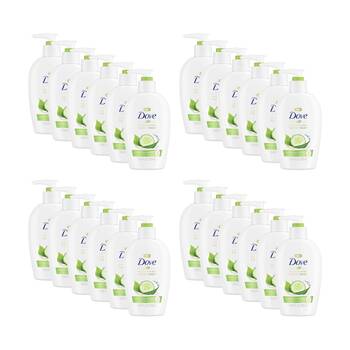 24PK Dove Hand Wash Nourishing Pump Dispenser Cucumber Green Tea 250ml