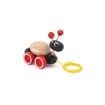 BRIO Ant w/ 2pc Rolling Egg Kids/Toddler Pull Toy 12m+
