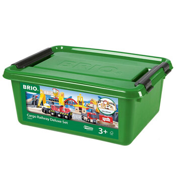 54pc Brio Freight/Cargo Railway Deluxe Set Kids Educational Toy 3y+
