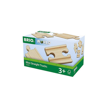 4pc Brio Mini Straight Tracks Kids/Childrens Play Toy 3y+