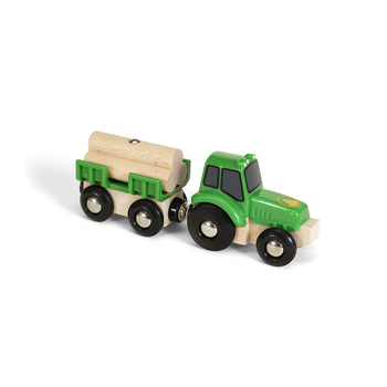 3pc Brio Farm Tractor with Loader Kids/Childrens Pretend Play Toy 3y+