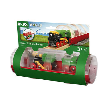3pc Brio Tunnel & Steam Train Kids/Childrens Pretend Play Toy 3y+