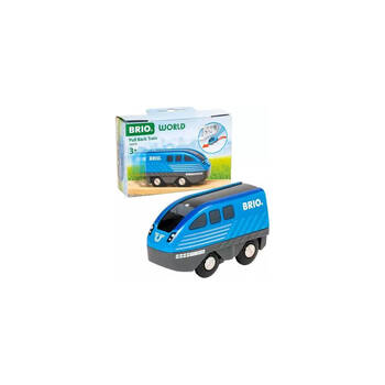 BRIO Pull Back Train Kids/Children Pull Toy - Blue 3y+