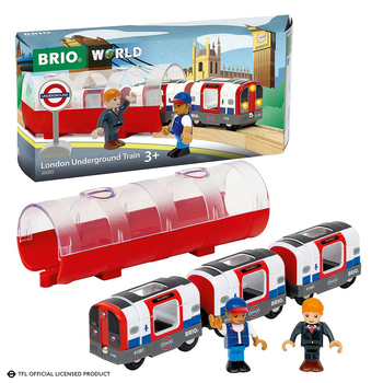 7pc Brio London Underground Train Kids/Childrens Pretend Play Toy 3y+