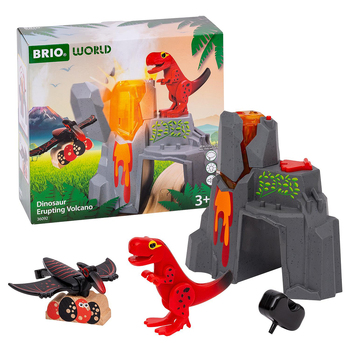 5pc Brio Dinosaur Erupting Volcano Kids/Childrens Play Toy 3y+ 