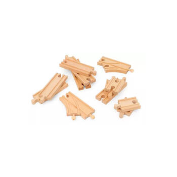 12pc BRIO Wooden Railway Tracks Starter Track Pack Kids/Children 3y+