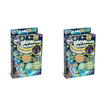 2PK Brainstorm Toys Glow In The Dark Stars & Planets Kids 3y+