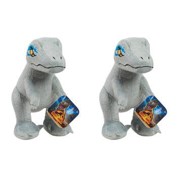 2PK Jurassic World Small Dinosaur Soft Plush Toy Collectable 7in 3y+ Assorted