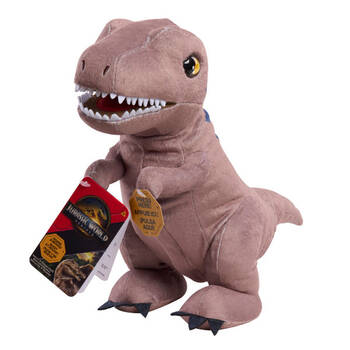 Jurassic World Roarin' T-Rex Dinosaur Interactive Plush w/Sounds 10.5in 3y+
