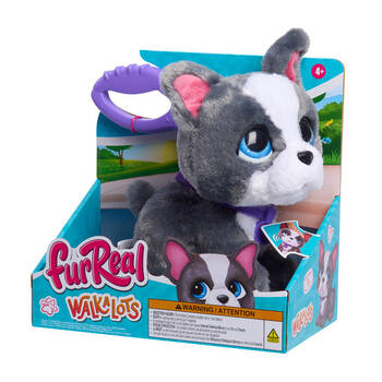 FurReal Walk-A-Lots Toy Interactive Walking Puppy French Bulldog Plush 4y+