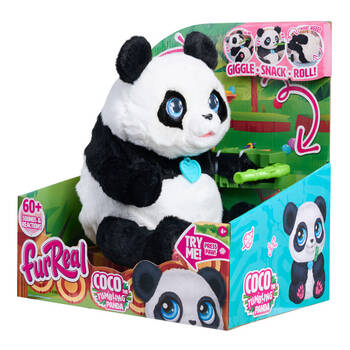 FurReal Interactive Plush Toy Coco the Tumbling Panda Kids 60 Sounds 10.5in 4y+