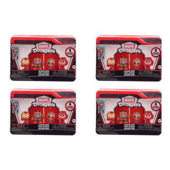 4x 4pc Doorables Marvel Collectable Figures Action Peek Surprise Capsules 5y+
