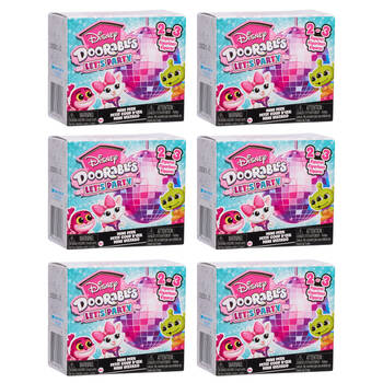 6PK Doorables Disney Collectable Figures Pop Up Party Surprise Mini Peek Set 5y+