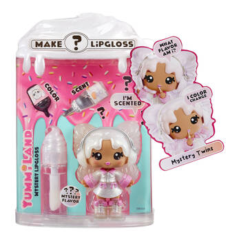 Yummiland Lipgloss Doll Mystery Chase w/Collectable Keychain/Figure 4y+ Assorted