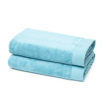 2pc Morrissey Australian Cotton Plain Dyed Premium Bath Towel Set Cloud